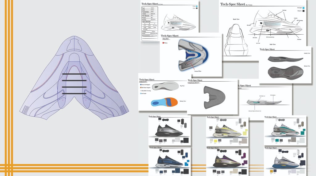 Footwear-Patterns and Tech-spec Sheet