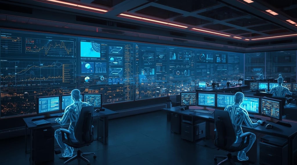 AI agents providing continuous 24/7 monitoring of business operations and systems
