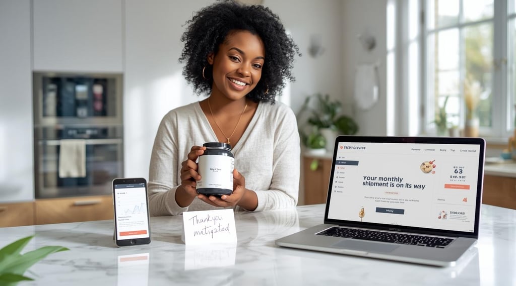 DTC brand founder with product and customer retention dashboard