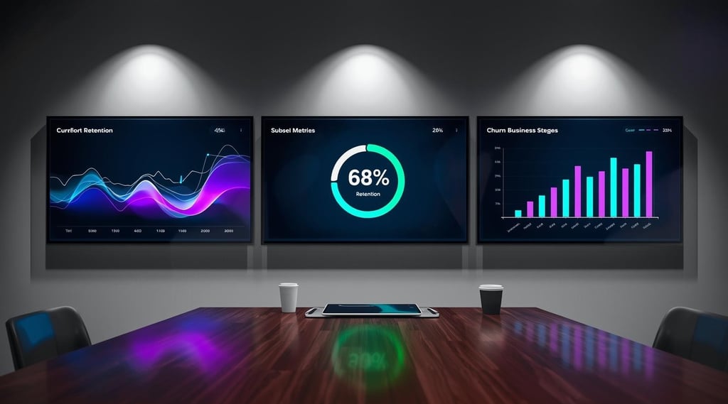 Subscription metrics visualization