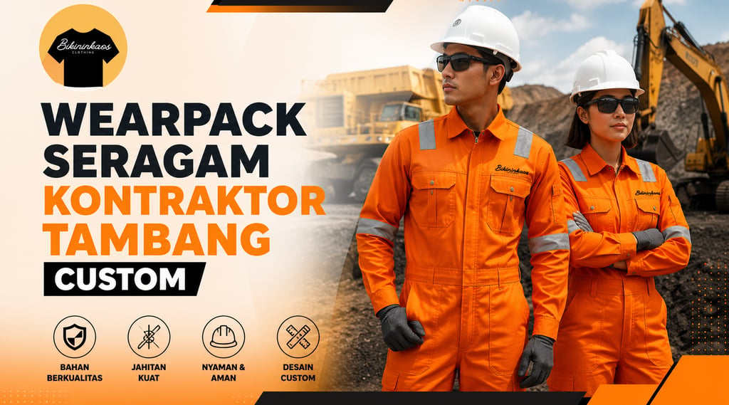 Custom orange contractor wearpack for mining workers