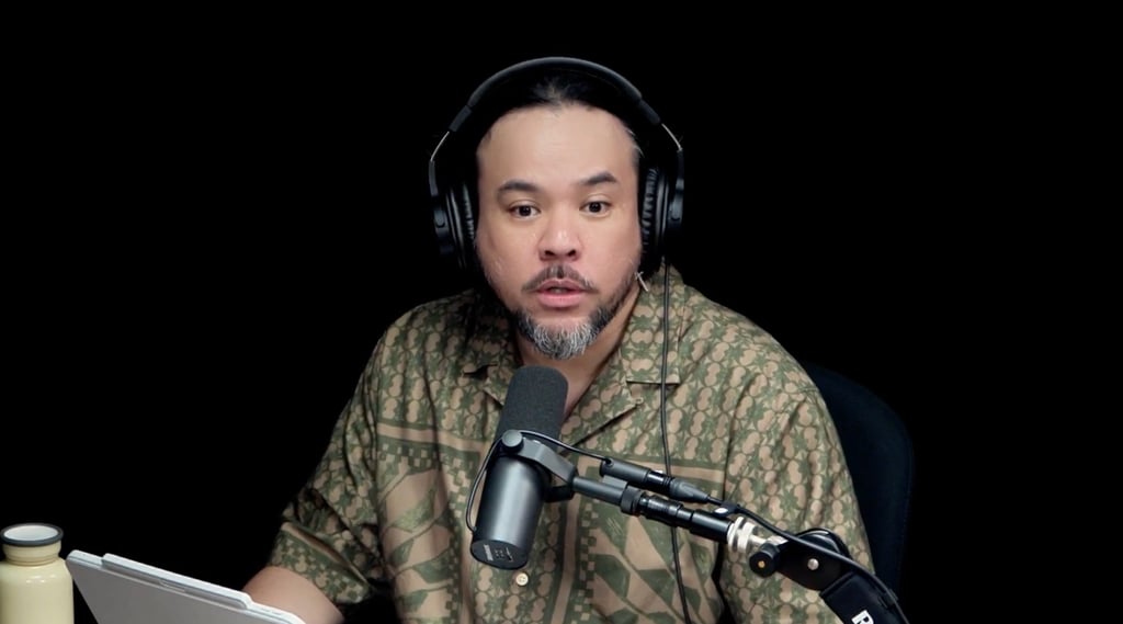 Mercy Tahitoe on the set of Proxemics Podcast at White Wood studio