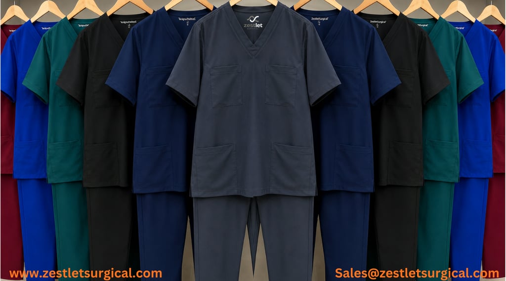 medical scrub suits for women, women's scrubs manufacturer, wholesale scrub suits, custom scrub suit
