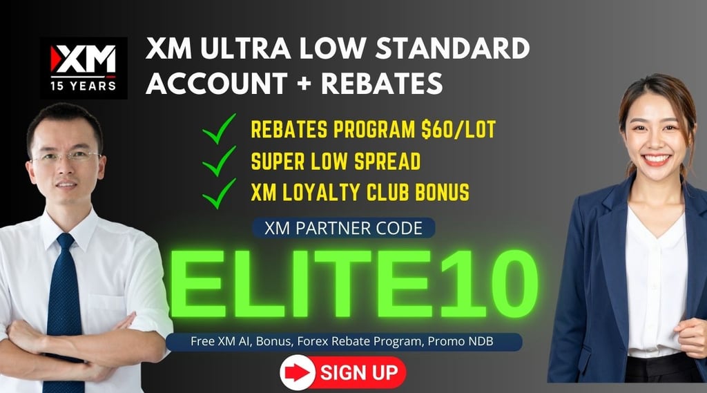 xm ultra low standard account xm partner code elite10