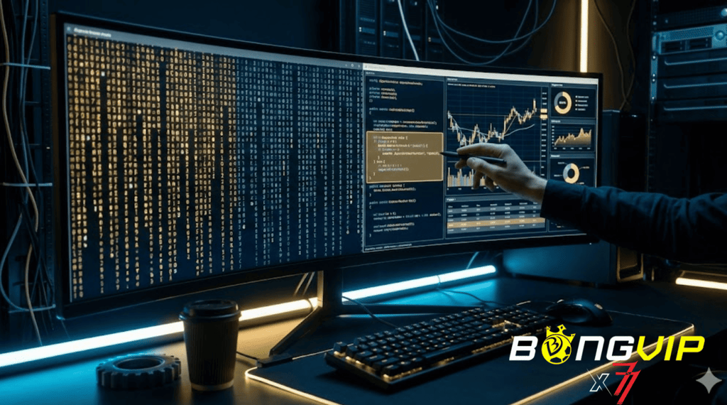 Chuyên gia phân tích dữ liệu xổ số, không gian công nghệ cao, ma trận số phát sáng, biểu đồ tài chín