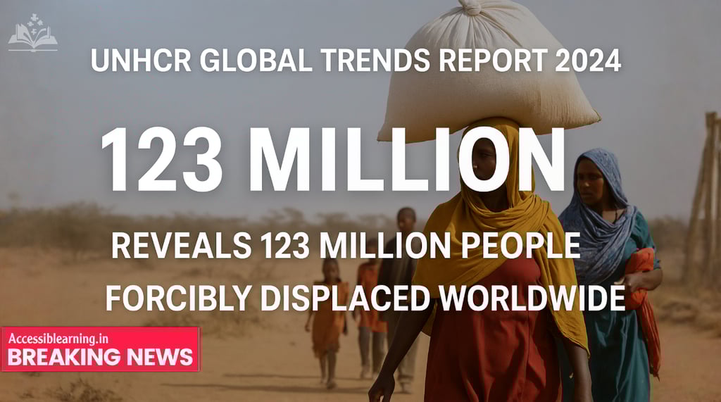 UNHCR Global Trends Report 2024: 123 Million Forcibly Displaced — A Crisis Too Big to Ignore