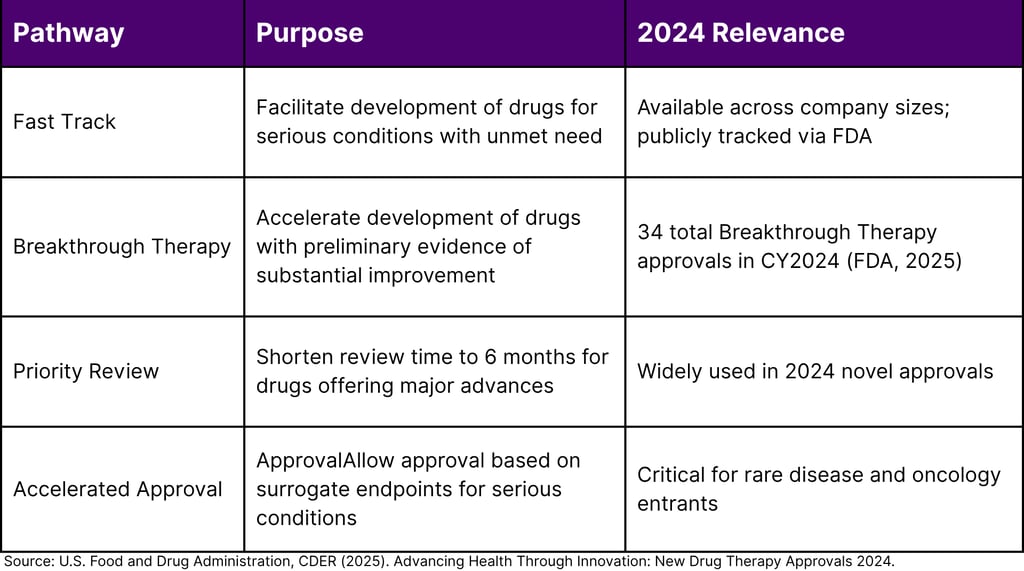 FDA Expedited Approval Pathways — 2024 Summary