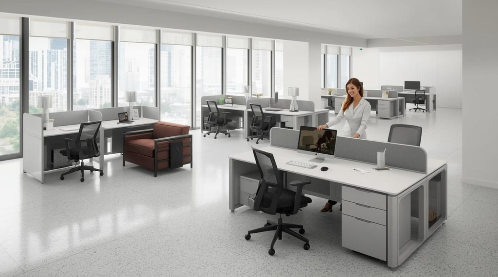  Modern Office Desks & Workstations from Royal Real Touch