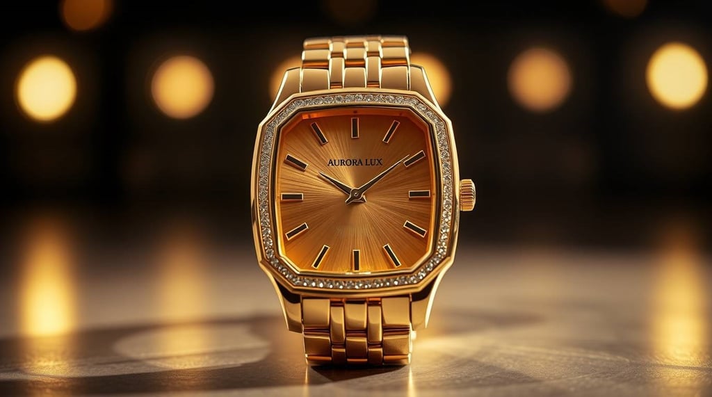Jam Tangan dengan Emas 24K