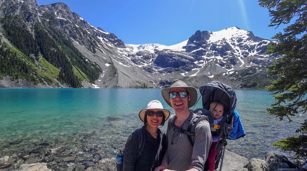 Upper Joffre lake and glacier