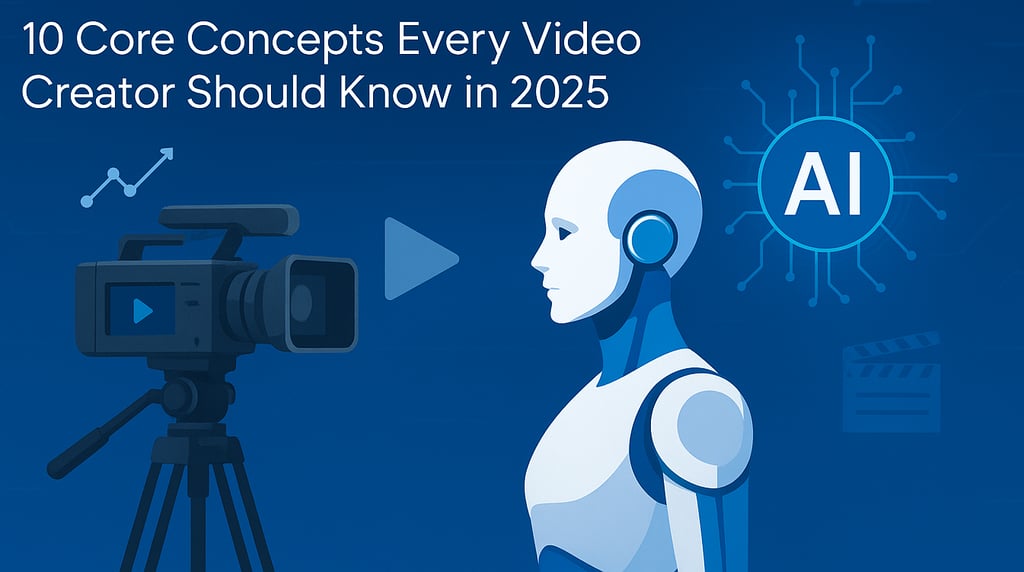 a robot with a camera and a video camera, 10 core concepts every video creator should know