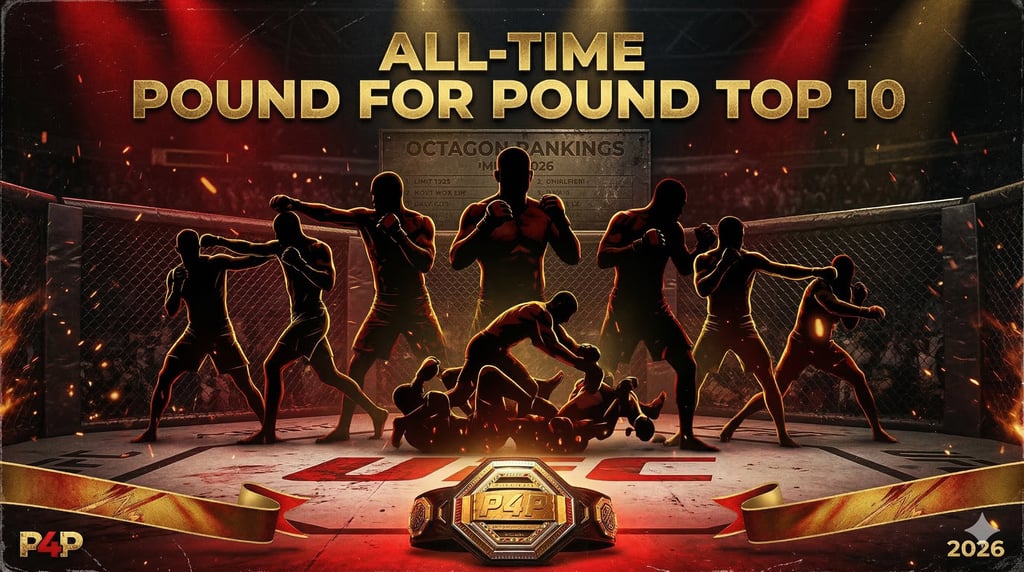 MMA, UFC, GSP, Jon Jones, Khabib, Anderson Silva, Combat Sports, Pound For Pound, Sports Rankings, G