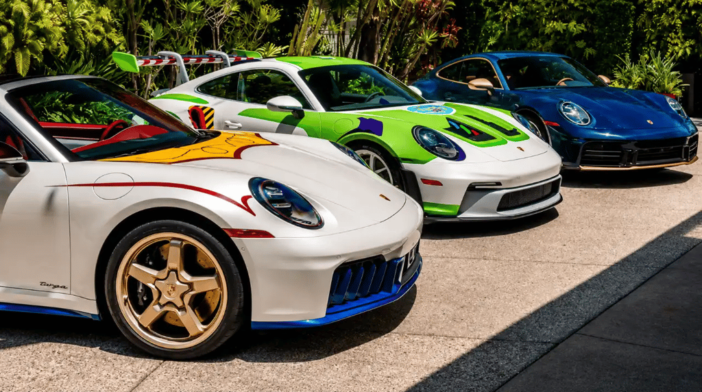 Trio de Porsche 911 exclusivos inspirados em Buzz, Woody e Jessie de Toy Story