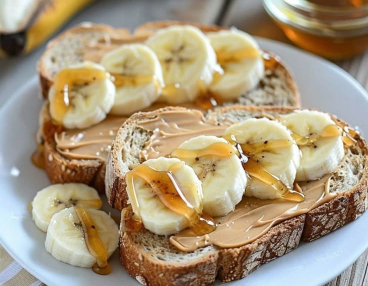 a plate of peanut butter toasted peanut butter toasted peanut butter toasted peanut