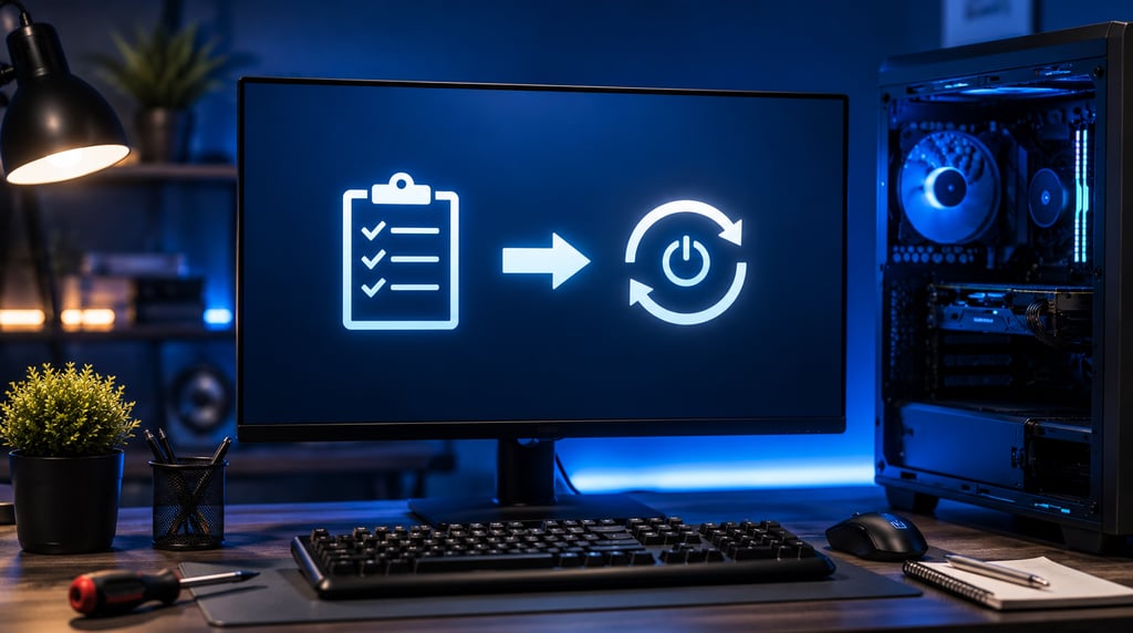 pc checklist reinicio
