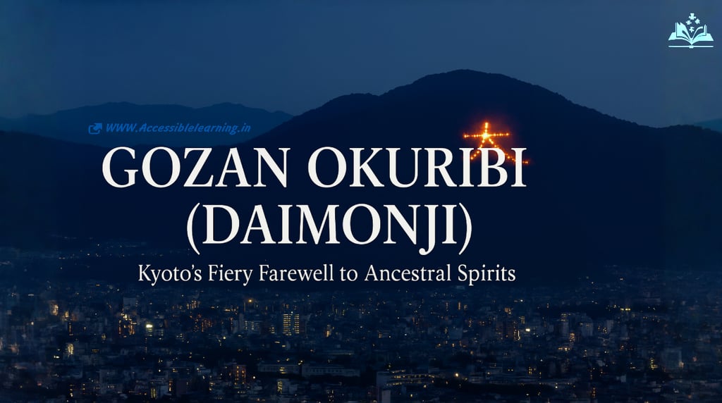 Gozan Okuribi (Daimonji), Kyoto’s iconic fire festival marking the end of Obon