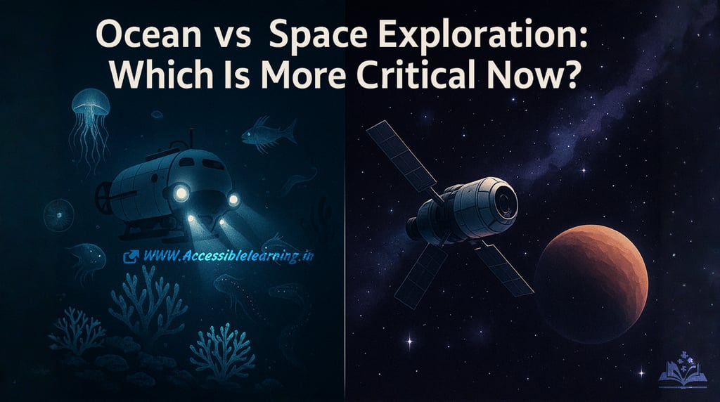 Ocean vs Space Exploration: Determining Our Most Critical Scientific Frontier