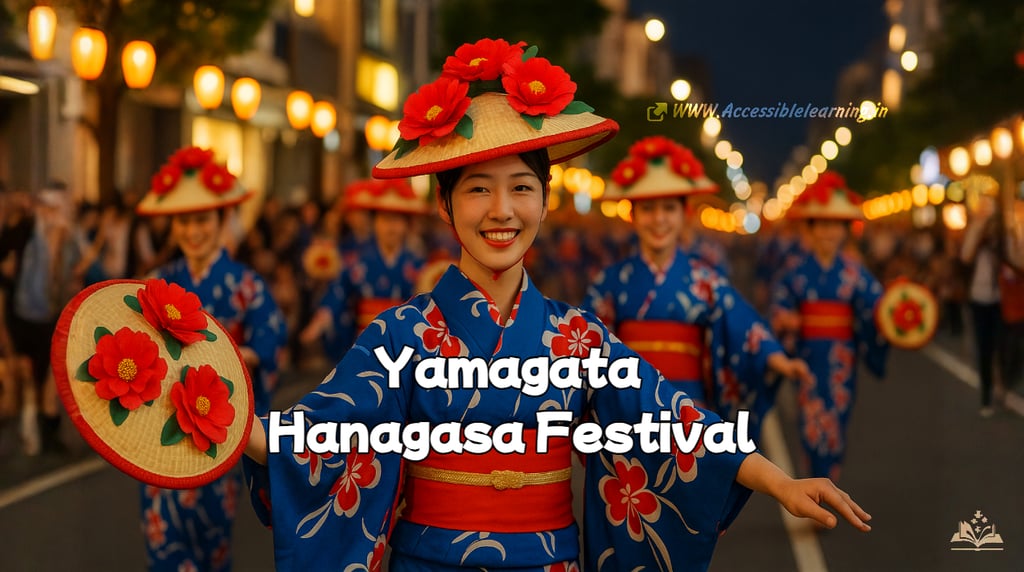 Celebrate Japan’s summer with the rhythmic beats and blooming energy of the Yamagata Hanagasa Festiv