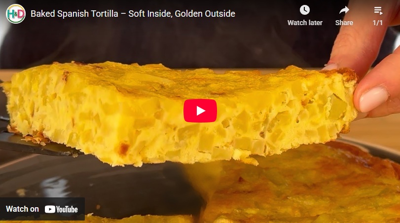Video recipe baked Spanish Tortilla