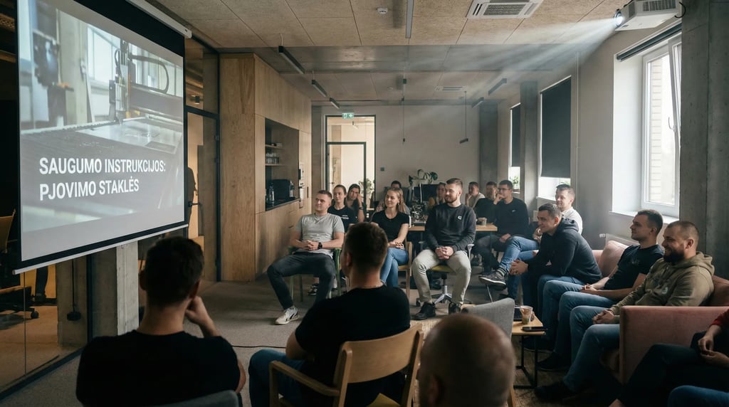 Įmonės saugumo instruktažas naujokams