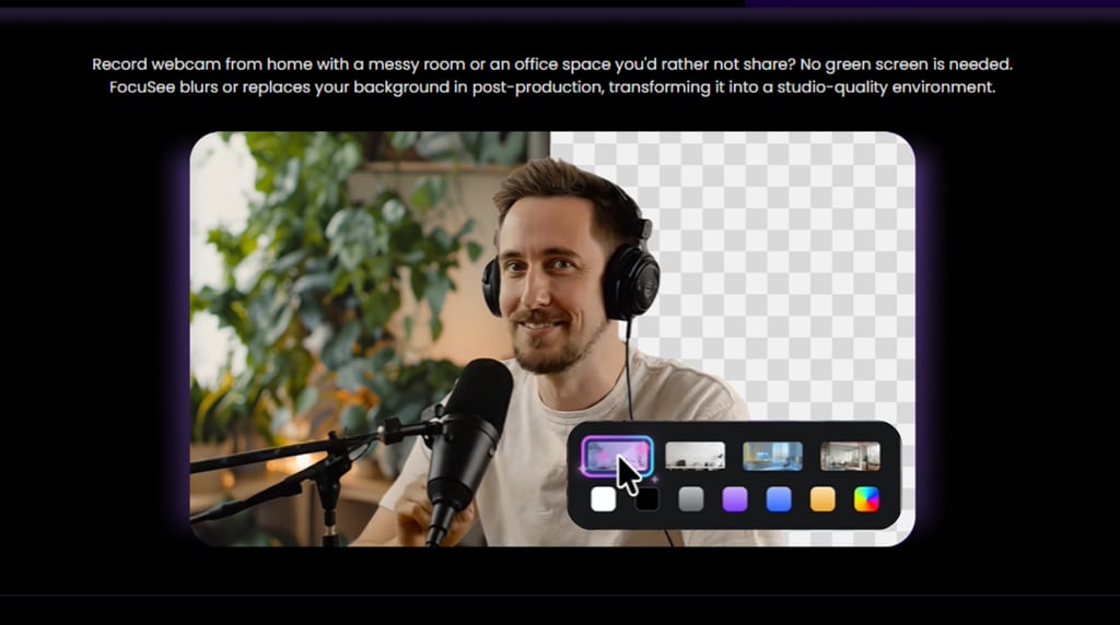 AI Background Removal with blur effect