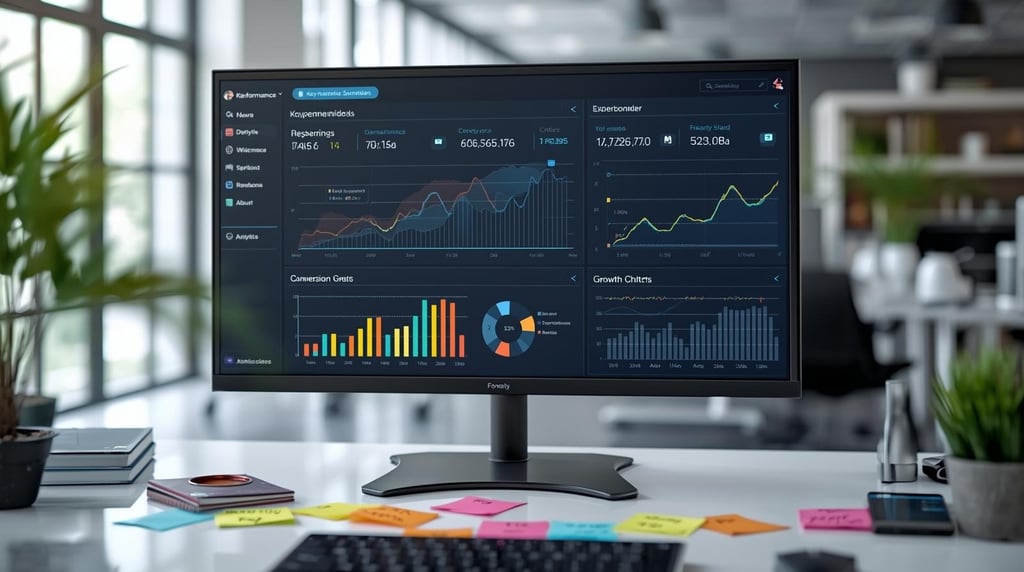 Marketplace metrics and growth analytics dashboard