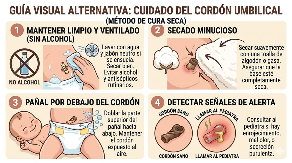 Cuidados del cordón umbilical