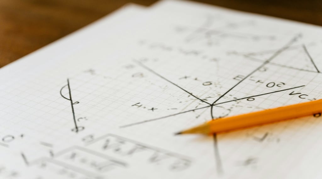 Cambridge AS Level Maths Online Tutoring notes written on a paper script by a pencil