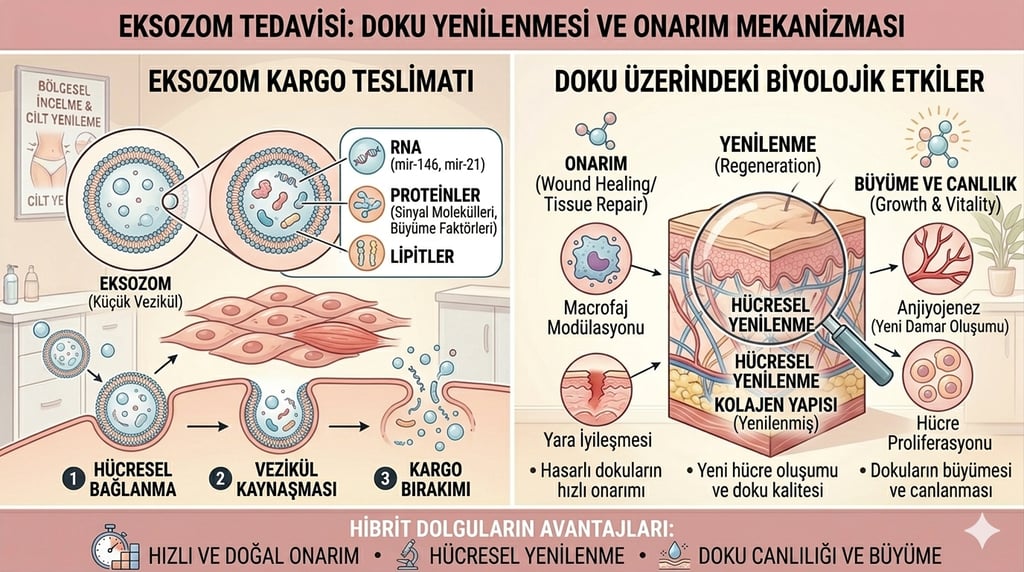 Eksozom tedavileri doku yenilenmesi ve onarımını sağlayan en etkin tedavi yöntemlerinden biridir.