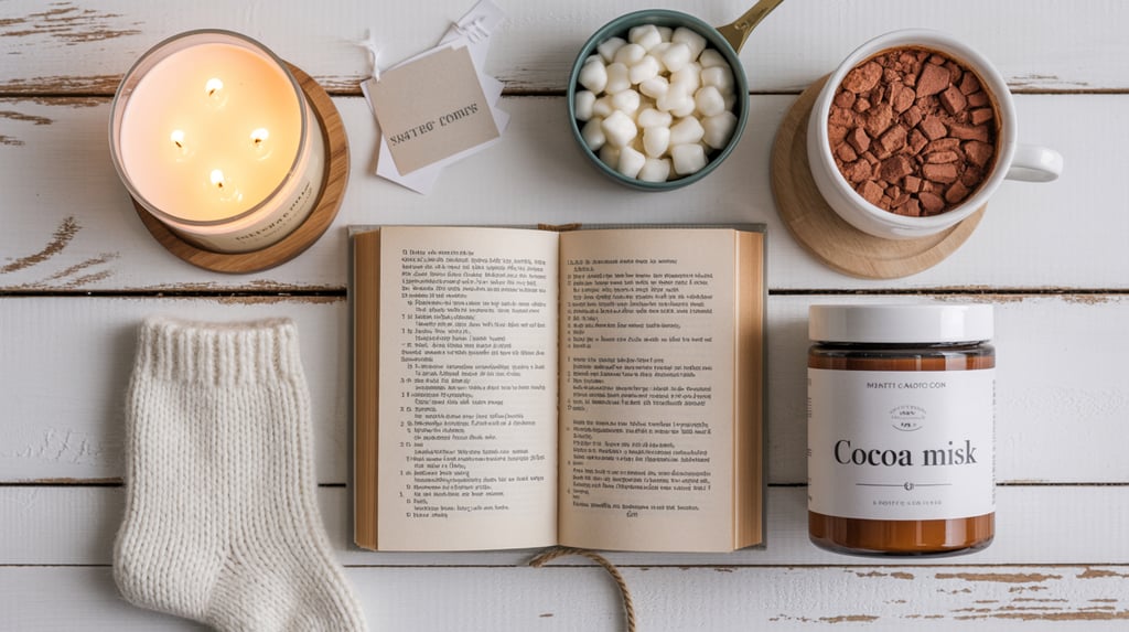 a book, a cup of coffee, and a candlelight