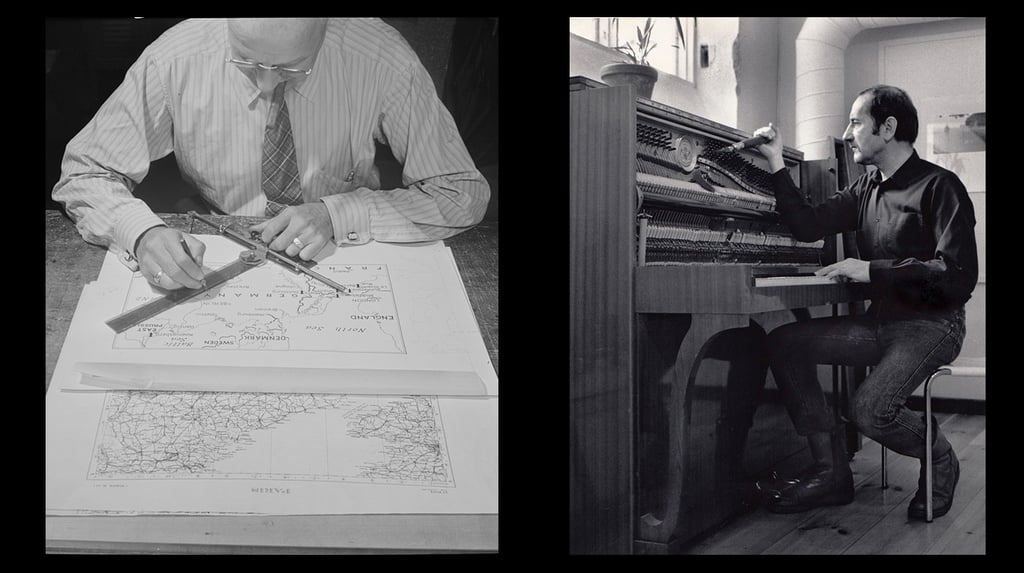 A cartographer and a piano tuner