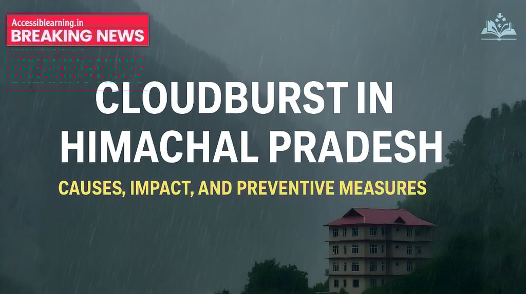 the causes, consequences, and responses to cloudbursts in Himachal Pradesh