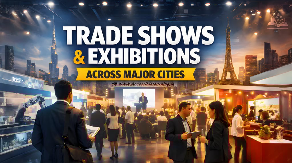 Various Trade Shows and Exhibitions Across Major Cities: Why They Still Shape Real Business