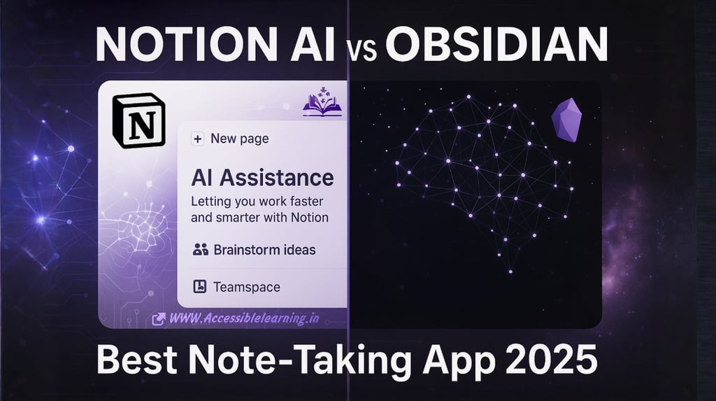 Notion AI vs Obsidian 2025: Which Note-Taking App Wins for Deep Learning?
