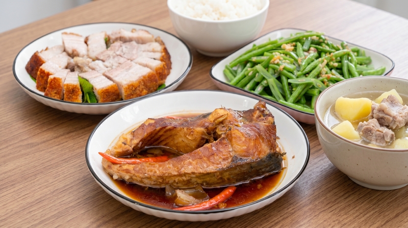 cá kho cơm văn phòng