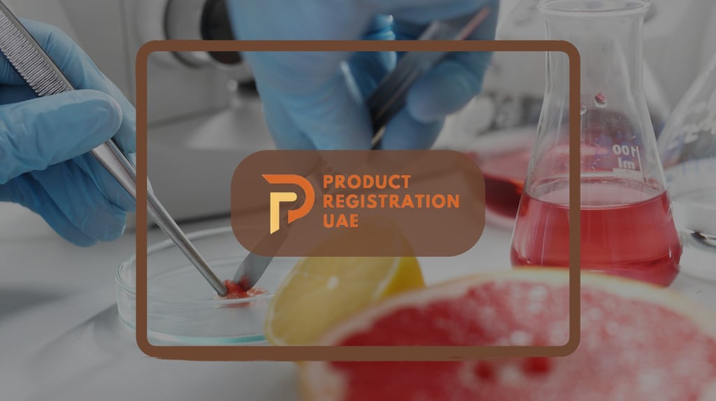 Product Registration UAE Logo with Product testing Rules for 2025 Blog