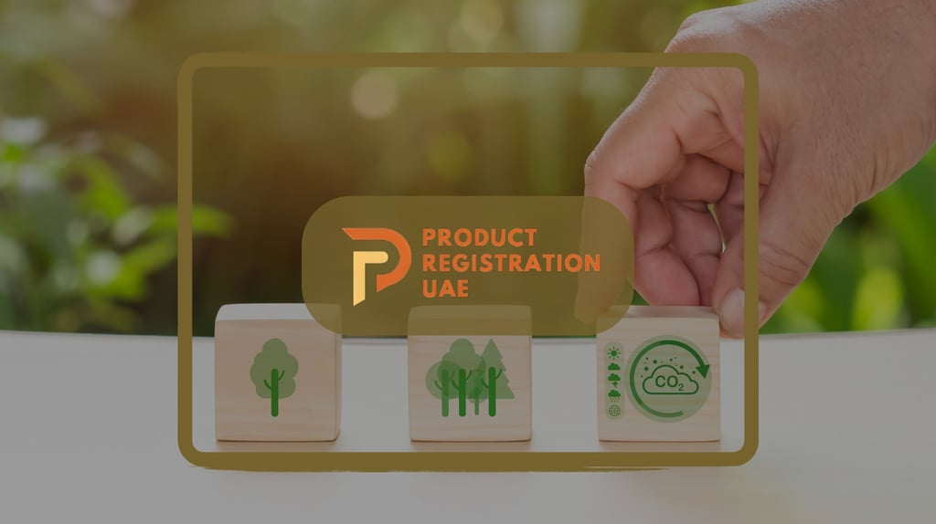 Product Registration UAE Logo with Environmental certifications in the UAE for 2025