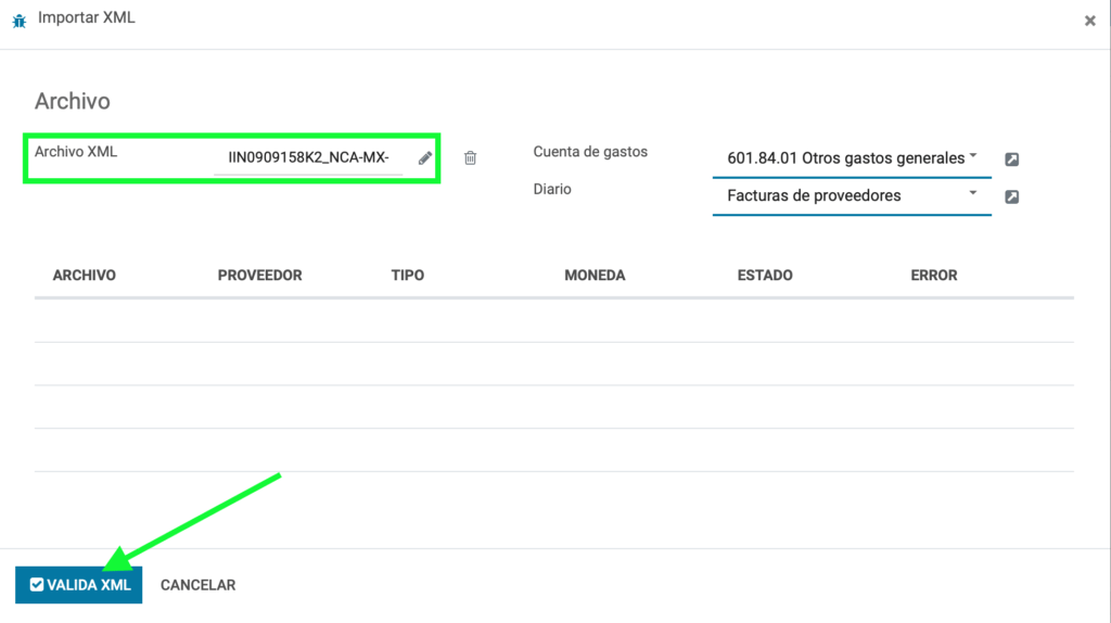 validar XML