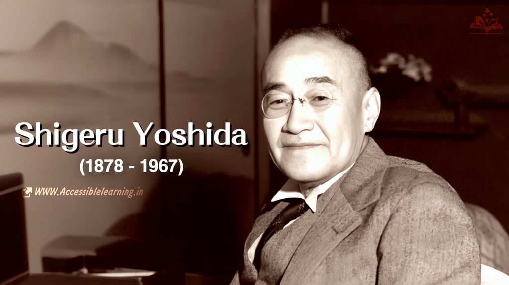 Shigeru Yoshida's Role in Japan's Rise as a Global Power>