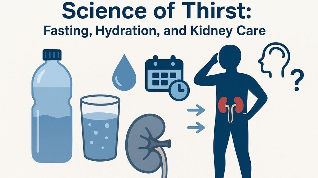 🔬💧 Science of Thirst Fasting, Hydration, and Kidney Care 🧪🥤