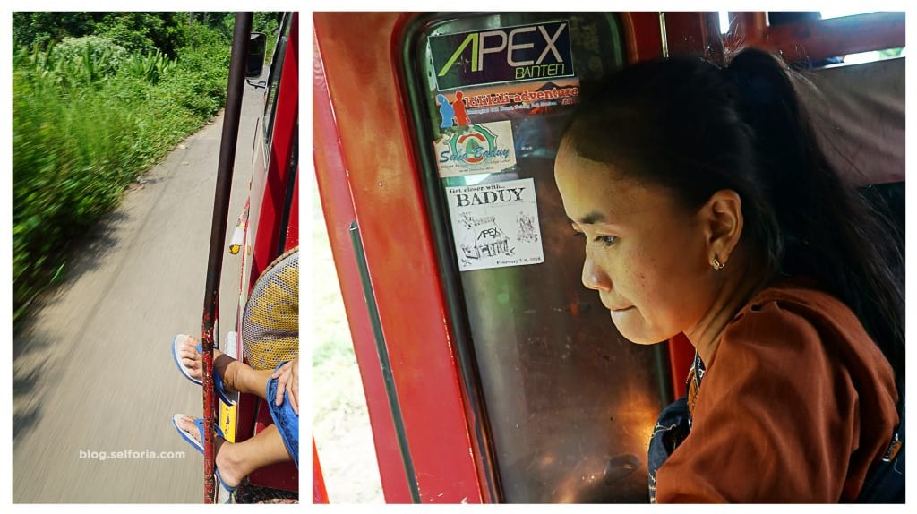 Ada ibu baduy luar numpang minibus kami