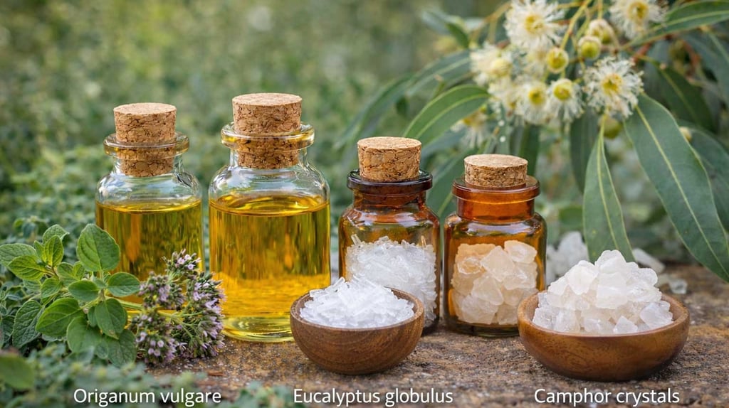 eucalyptus oil origanum oil