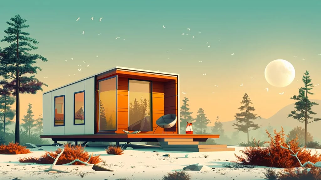 small cabin in nature