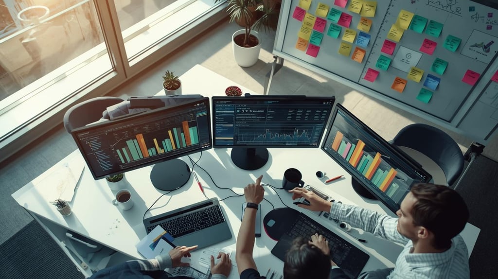 Marketing team analyzing CAC metrics