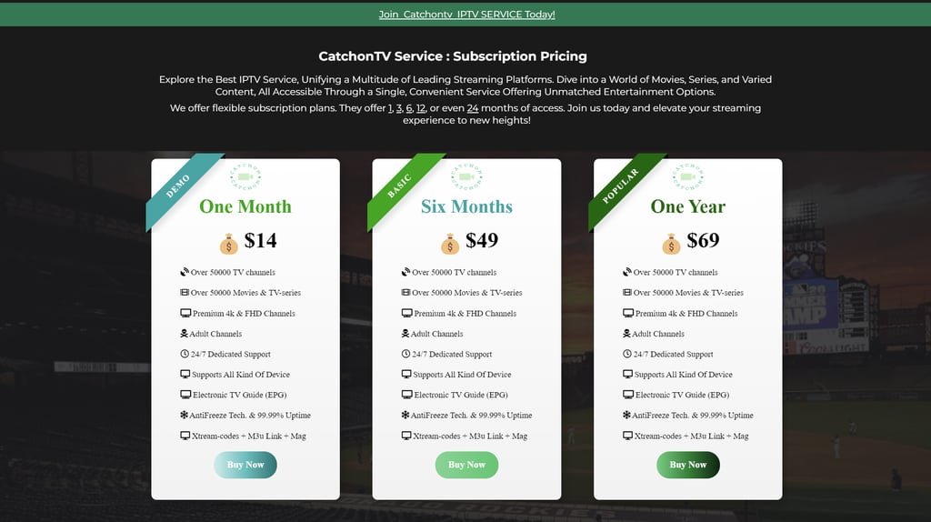 catchoniptv pricing