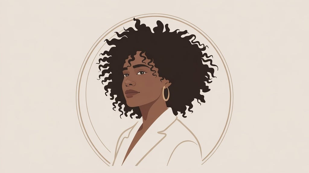 Portrait d’une cliente coiffée de boucles définies et volumineuses, illustrant les résultats des soi
