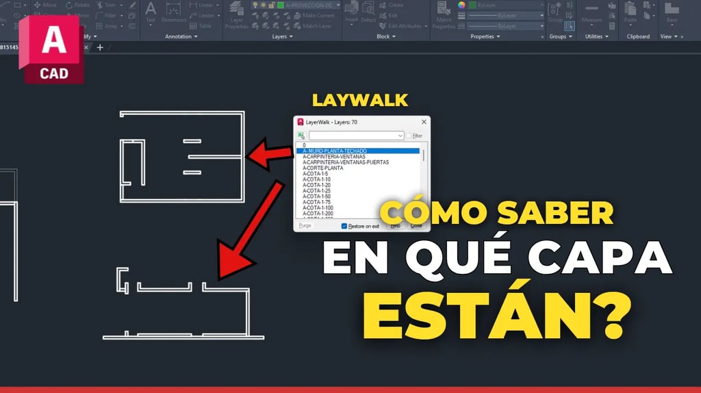 Cómo saber en qué CAPA están tus líneas AutoCAD