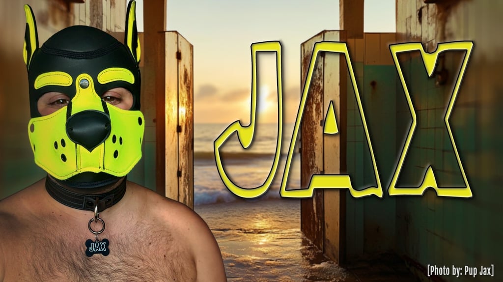 Man in a pup mask "Pup Jax" - additional art by ai&me