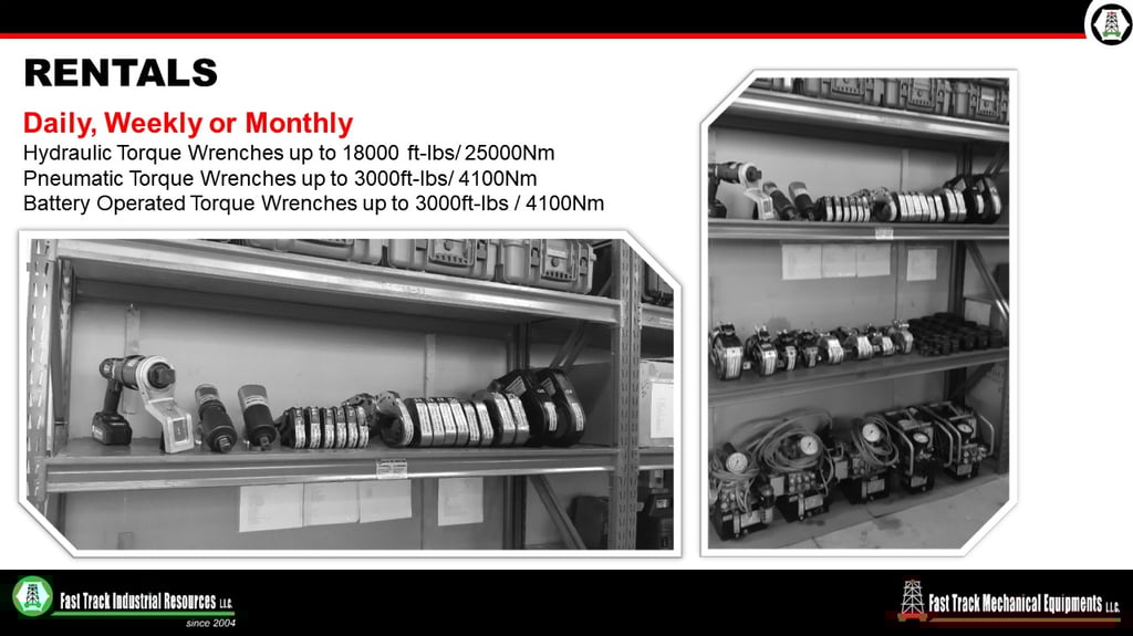 Rental of HYDRAULIC TORQUE WRENCHES in Dubai, UAE | FAST TRACK INDUSTRIAL RESOURCES LLC 