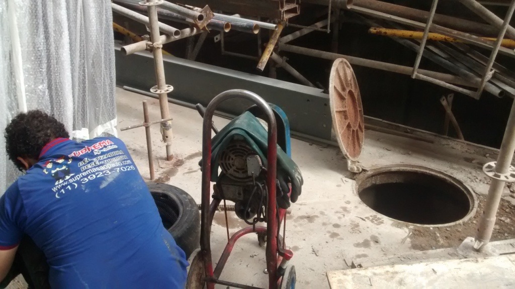 sucção em fossa séptica